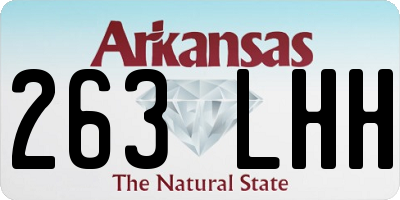 AR license plate 263LHH