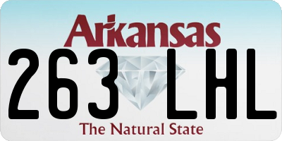 AR license plate 263LHL