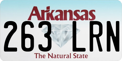 AR license plate 263LRN