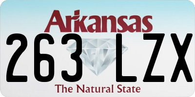 AR license plate 263LZX