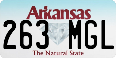 AR license plate 263MGL