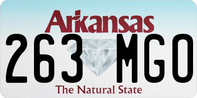 AR license plate 263MGO