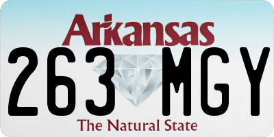 AR license plate 263MGY