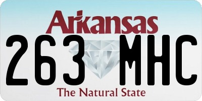 AR license plate 263MHC