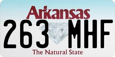 AR license plate 263MHF