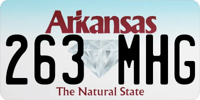AR license plate 263MHG