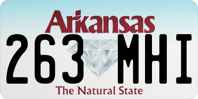 AR license plate 263MHI