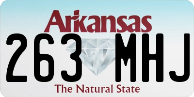 AR license plate 263MHJ
