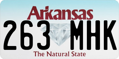 AR license plate 263MHK