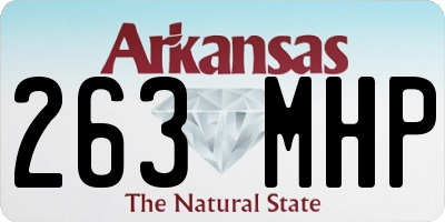 AR license plate 263MHP