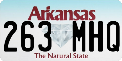 AR license plate 263MHQ