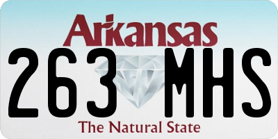 AR license plate 263MHS