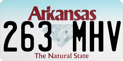 AR license plate 263MHV