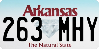 AR license plate 263MHY