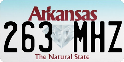 AR license plate 263MHZ