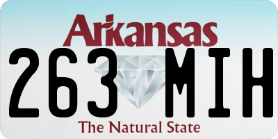 AR license plate 263MIH