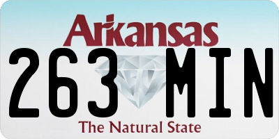 AR license plate 263MIN