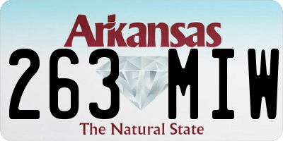 AR license plate 263MIW