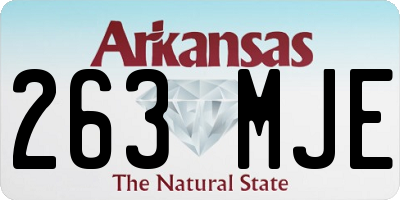 AR license plate 263MJE