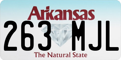 AR license plate 263MJL