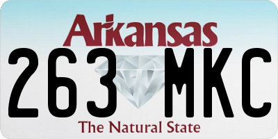 AR license plate 263MKC