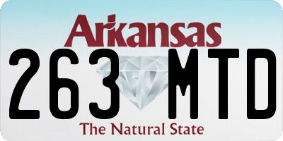 AR license plate 263MTD