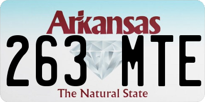 AR license plate 263MTE