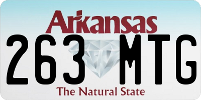 AR license plate 263MTG