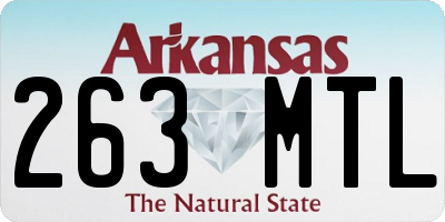 AR license plate 263MTL
