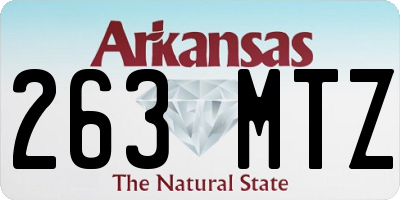 AR license plate 263MTZ
