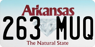 AR license plate 263MUQ