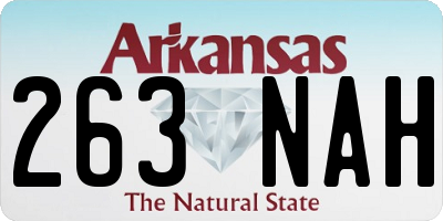 AR license plate 263NAH