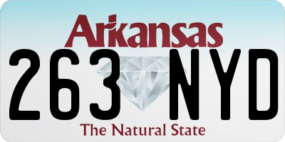 AR license plate 263NYD