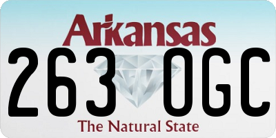 AR license plate 263OGC