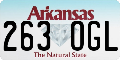 AR license plate 263OGL