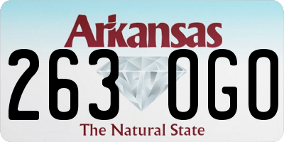 AR license plate 263OGO