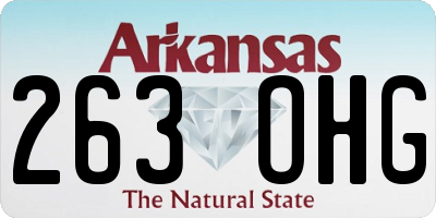 AR license plate 263OHG