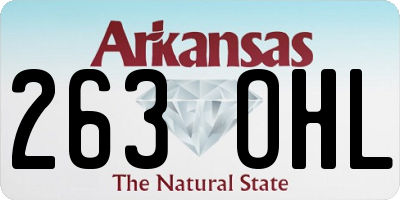 AR license plate 263OHL