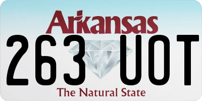 AR license plate 263UOT