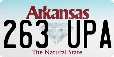 AR license plate 263UPA