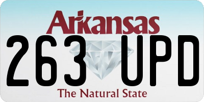 AR license plate 263UPD