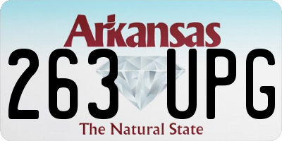 AR license plate 263UPG