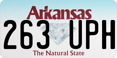 AR license plate 263UPH