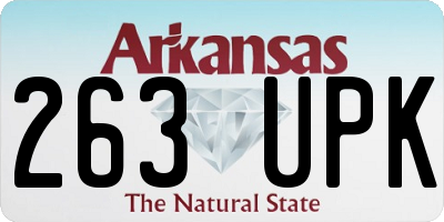 AR license plate 263UPK