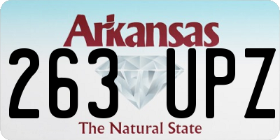 AR license plate 263UPZ