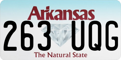 AR license plate 263UQG
