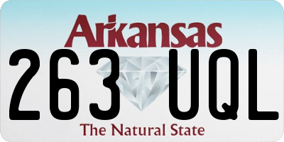 AR license plate 263UQL