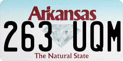 AR license plate 263UQM