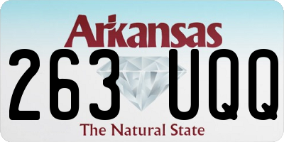 AR license plate 263UQQ