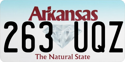 AR license plate 263UQZ